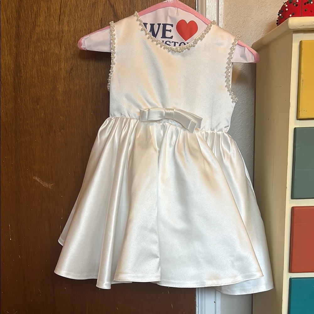 White Peplum Ruffled Sundress for Brides